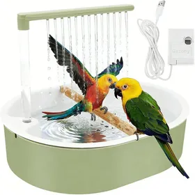 Meilleurs prix pour 1 Bain doiseaux polypropylène 26 sorties deau pompe USB 5V circulation automatique pour perruches .