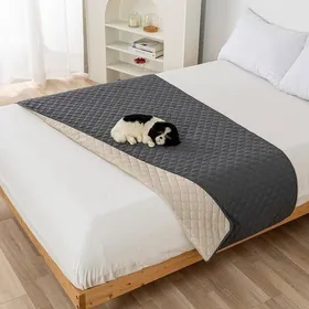 Meilleurs prix pour Couverture Imperméable pour Chien vable Antidérapante Couverture pour Animaux Compagnie Gris Foncé-style 2#75* TAPIS DE TRANSPORT