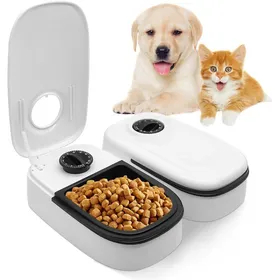 Meilleurs prix pour Distributeur automatique de nourriture pour chat - ZGEER - 2 repas - Minuterie 48 heures - 700 ml