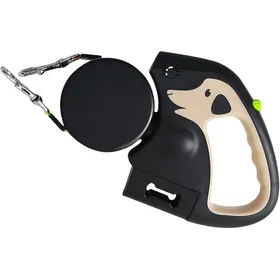 Comparer les prix de Retractable Dog Leash – Automatic Retractable Pet Leash  Double Khaki Retractable Leash
