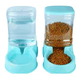 Comparer les prix de INN Distributeur croquettes chat 2 pcs distributeur croquettes 3.5L distributeur eau chat bleu distributeur croquettes chat