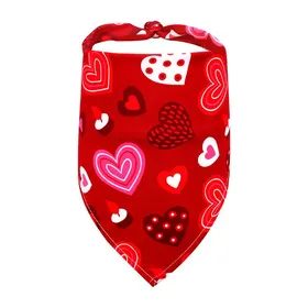 Meilleurs prix pour Bandana pour chien - Phoesky - Forme de cœur - Polyester - 63x42x42 cm - Convient aux chiens moyens et grands