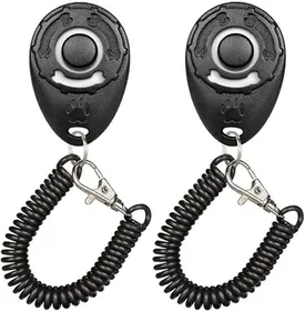 Meilleurs prix pour Paquet de 2 Clicker de dressage de chien, sifflet pour chien pour le dressage professionnel des animaux de compagnie pour chiens