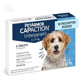 Meilleurs prix pour PetArmor CAPACTION (nitenpyram) Comprimé oral antipuce pour chats – Action rapide dès 30 minutes chats de 2 à 25 lbs 6 doses