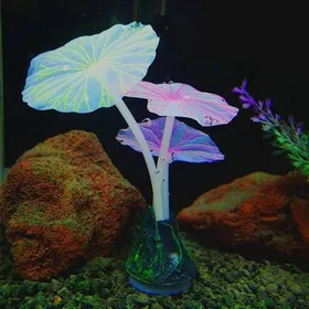 Meilleurs prix pour Plantes aquatiques artificielles Plantes aquatiques fluorescentes Décoration d'aquarium Décoration d'aquarium de lotus durable et p