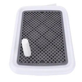 Comparer les prix de OMABETA toilettes pour animaux de compagnie Toilettes pour chiens haute clôture anti-odeur facile animalerie conditionneur Gris