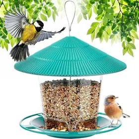 Meilleurs prix pour Mangeoire à Oiseaux à Suspendre Mangeoire Oiseaux Exterieur Grande Capacité Distributeur à Graines pour Petits Oiseaux Sau