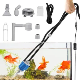 Meilleurs prix pour Nettoyeur électrique pour Aquarium Aspirateur pour Aquarium pour Changement Deau Nettoyage du SableDoucheFiltrage20 W/12 V DC
