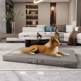 Comparer les prix de Panier pour chien orthopédique déhoussable et pliable - Marque - Modèle - Gris - Grande taille