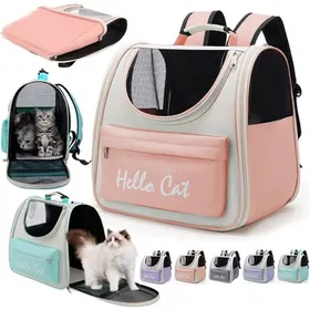 Meilleurs prix pour Tiertransporttasche Tiertransporttasche Katzenrucksack Chiens Sacs à dos avec des fenêtres en filet Respirant Animal de Étiquette
