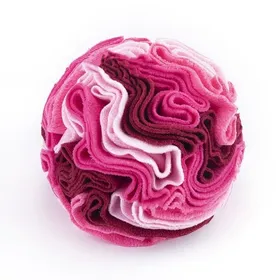 Comparer les prix de Jouet interactif pour chien - Phoesky - Puzzle Snuffle Ball - Tapis de reniflement - Rose - 2-10x10 cm - Polaire