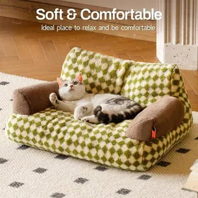 Comparer les prix de Grand lit pour Chat 66 x 48 cm HAOPYOU-canap-lit Moelleux et Mignon pour Chiens de Taille Moyenne et Petite lit Tendanc KIT HABITAT