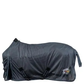 Meilleurs prix pour Couverture anti-mouches pour cheval BR Equitation Mini Horse - Bleu - 125/95 cm