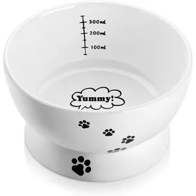 Meilleurs prix pour Gamelle Chat ceramique430ml Bol Nourriture Chat suréleverGamelle Chien sureleveegamelle à Eau ChatLave-Vaisselle