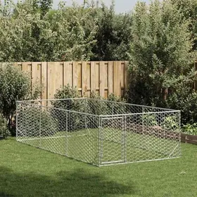 Comparer les prix de SALE dhiver Niche/Maison dextérieur pour chien - UU - Grand Chenil - avec porte 2 x 4 x 1 m acier galvanisé CC386