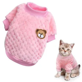 Comparer les prix de Pull pour Petit Chien/Chat Pull-Overs en Polaire pour Petits Chiens Pull dhiver Manteau en Polaire Manteaux dhiver p QIEDOVIEY