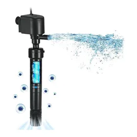 Comparer les prix de Aquarium U-V Pompe de Filtre pour 150-380L Réservoir de Poissons 5W lampe Anti-aues U-V Clarifieur 1200L/H Cristal ECLAIRAGE