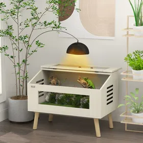Meilleurs prix pour Terrarium pour reptiles vivarium pour serpents 111L avec fenêtres en verre trempé couvercle 80 x 50 x 60 cm