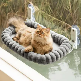 Meilleurs prix pour Hamac pour chat fenêtre - ULISEM - Pliable - Gris - Réversible - Lavable en machine - Supporte 18 kg - Taille M