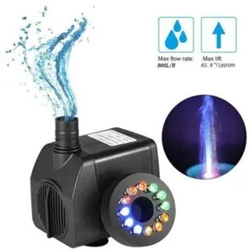 Comparer les prix de Pompe submersible à lumière colorée 8W 220V pompe submersible avec 12 LED couleur pour fontaine piscine jardin aquarium