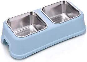 Comparer les prix de Gamelle double pour chat et chien gamelle en acier inoxydable pour chat et chien gamelle antidérapante en acier inoxydable