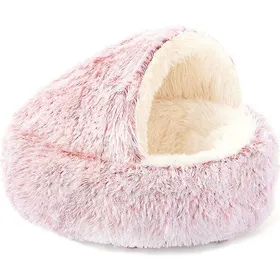 Comparer les prix de Panier pour chat - Peluche - 1 pièce - Rose - 50 cm - Extra confortable - Lit pour chat - Maison pour chat - Panier pour chat - Mais