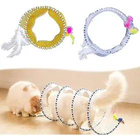 Comparer les prix de tunnels à ressort pliables en forme de S pour chat dintérieur