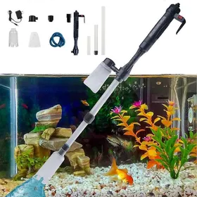 Comparer les prix de Nettoyeur de substrat daquarium électrique 4 en 1 aspirateur étanche à siphon automatique outil de nettoyage pour aquarium
