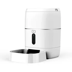Meilleurs prix pour 6L Distributeur de Croquettes Distributeur Automatique de Nourriture pour Chats et Chiens Croquettes Gamelle HD 1080P Caméra
