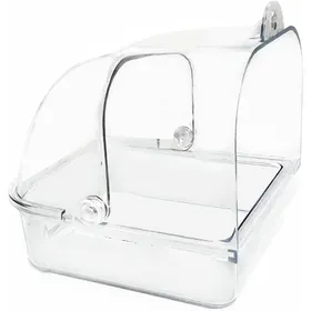 Comparer les prix de Bain doiseaux pour Cage Baignoire de Nettoyage Transparente Accessoires pour Cage à Oiseaux 9 9 x 14 x 11 cm