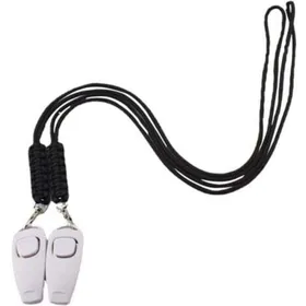 Comparer les prix de Sifflet à ultrasons pour chien réglable anti-aboiement + clicker – 2 pièces