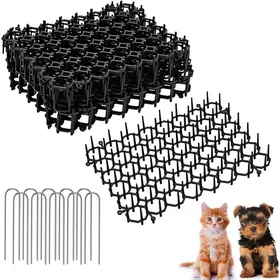 Meilleurs prix pour Tapis répulsif pour chats - ULISEM - Lot de 12 - 20x15 cm - Picots en plastique - Protection efficace