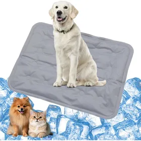 Meilleurs prix pour Tapis Rafraichissant ChienL 50x60cmTapis en Gel Auto-refroidissant pour Chat & ChienTapis Fraicheur pour Chiens et chatsGris