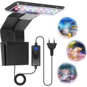 Comparer les prix de Lampe pour aquarium lampe à clip tricolore 9W 600LM 16 LED convient aux aquariums dune épaisseur maximale de 6 mm peut être...