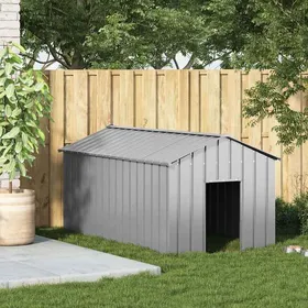 Meilleurs prix pour SALE dhiver Niche/Maison pour chien - UU - Grand Chenil - avec toit - noir 114x202x101 cm acier galvanisé CC381