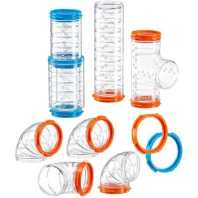 Meilleurs prix pour YSFMODE-Ensemble De Tubes HamsterAccessoire Cage HamsterTotal 9 PiècesTunnels Pour Hamsters Transparents Avec Trous De Ventilat