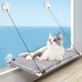 Meilleurs prix pour Hamac de fenêtre pour chat - YYV - Lit de siège - Ventouses puissantes - Double face - 50 lbs de charge