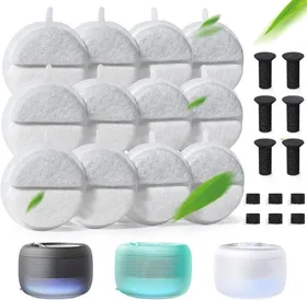 Comparer les prix de Lot de 12 filtres pour fontaine à chat et 6 pompes de rechange et 6 centrales éponge insonorisante pour fontaine 84 FL oz/25 L