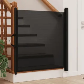 Meilleurs prix pour Porte rétractable - vidaXL - Noir - 1175x125 cm - Polyester - Structure métallique