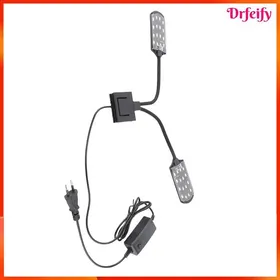 Comparer les prix de Lumière LED pour aquarium - AKOZON - 10W 32LED - Double tête col de cygne - 310×55×6 mm - Pour aquarium 30–60 cm