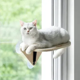 Comparer les prix de Griffoir sisal et hamac pour chat - lot de 3 plateformes modulables sur ventouses puissantes en bois pour fenêtre