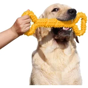 Meilleurs prix pour Jouet à Mâcher Résistant en Caoutchouc pour Chien - Os 13 Inch avec Design Convexe - Interactif et Solide pour Chiots et Chiens Ag
