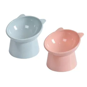 Meilleurs prix pour 2 Pièces Gamelle Chat Surélevée Bol Chat Bol Chien pour Nourriture & Eau Bol de Nourriture pour Chat