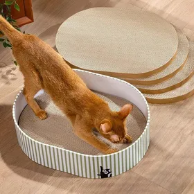 Comparer les prix de Griffoir pour Chat avec 4 Planches Grattage Boîte Grattoir Chat Carton Ondulé Réversible Résistant pour Chats dIntérieur Bambou