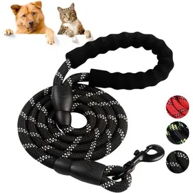 Comparer les prix de Laisse pour Chien Kambo - Longueur de Corde 15 m - en Nylon - Noir - La poignée en mousse