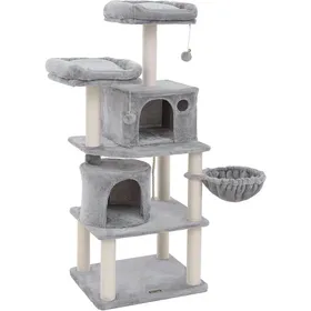 Comparer les prix de Feandrea Arbre À ChatTour De Jeux2 NichesGris Claire Pct90W