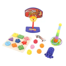 Comparer les prix de Ensemble de jouets pour perroquets et oiseaux, skateboard de basket-ball coloré, soulage l'anxiété, puzzle empilable, jouet pour