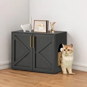Meilleurs prix pour Garvee Bac à litière pour chat Meubles de bac à litière cachés 60x40x50cm
