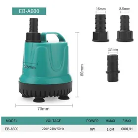 Comparer les prix de Pompe Submersible Pompe Silencieuse À Filtre Inférieur Pompe De Changement DEau Propre (Eb-A600 8W Modèle Standard