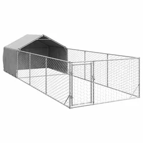 Comparer les prix de SALE dhiver Niche/Maison dextérieur pour chien - UU - Grand Chenil - enclos 7x2x15 m acier galvanisé CC362
